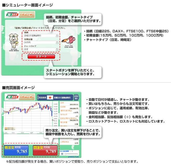 シミュレーター画面イメージ